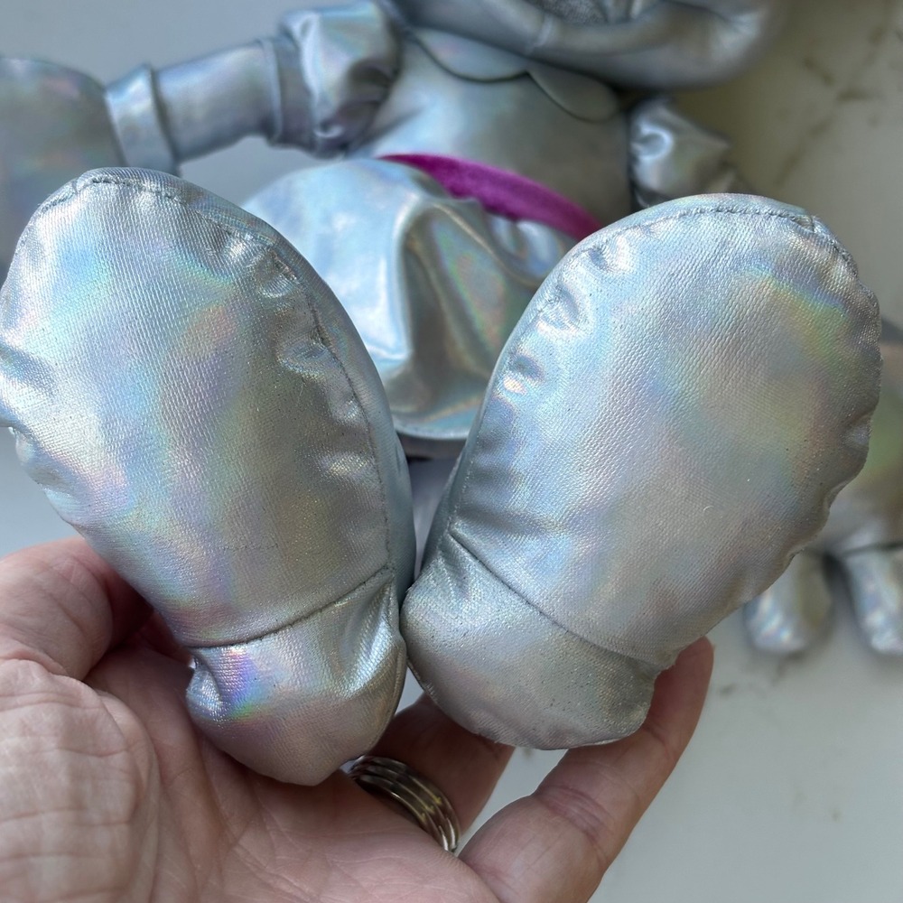 Disney Parks 100 Years Wonder Minnie Mouse Iridescent Silver Platinum Plush - Picture 7 of 14